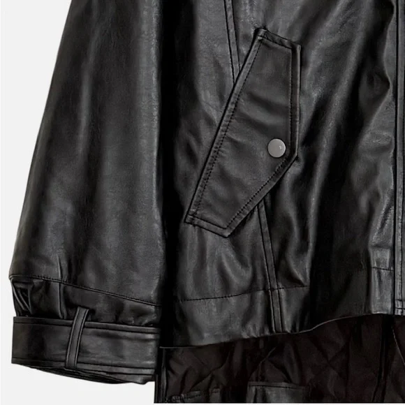 Anthropology X Pilcro Faux-Leather Hooded Jacket - Picture 7 of 11